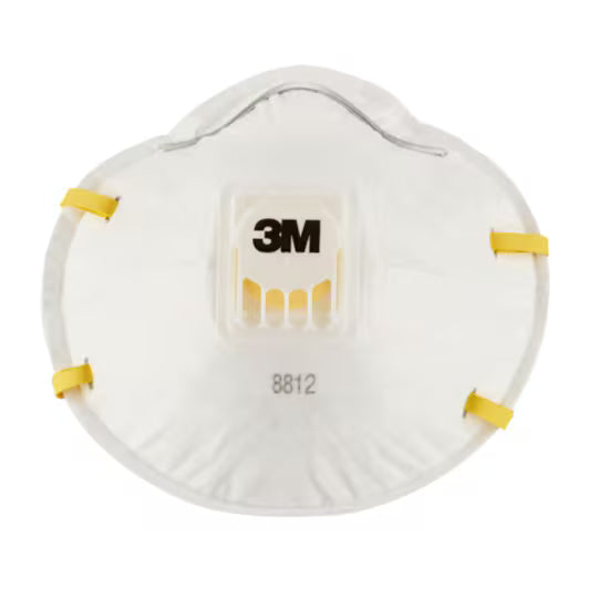 3M™ Atemschutzmaske zum Handschleifen 8812, FFP1, mit Ventil, 3 Stück/Packung