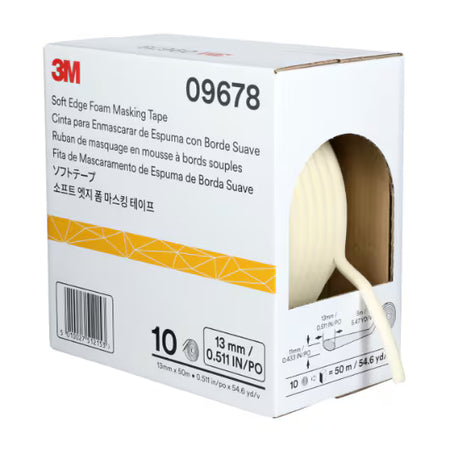 3M™ Weichkanten-Schaumstoffabdeckband, 13 mm x 50 m, 09678