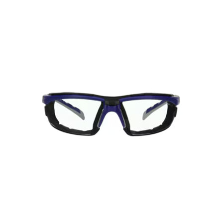 3M™ Solus™ Serie 2000, S2001SGAF-BGR‑F, grau/blaugrüne Bügel, Scotchgard™ Antibeschlagbeschichtung, klare AC-AK‑Gläser, Folienverpackung 20/Karton