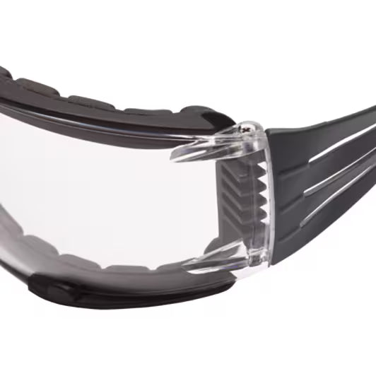 3M™ SecureFit™ 400 Schutzbrille, blau/grauer Rahmen, Schaumstoff, Scotchgard™ Antibeschlag- und kratzfeste Beschichtung (K&N), klare Gläser, SF401SGAF-BLU-F-EU