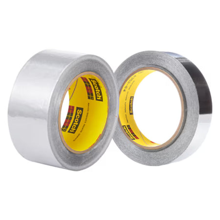 3M™ Hochtemperatur-Aluminiumklebeband 433, Silber, 50 mm x 55 m, 0,09 mm