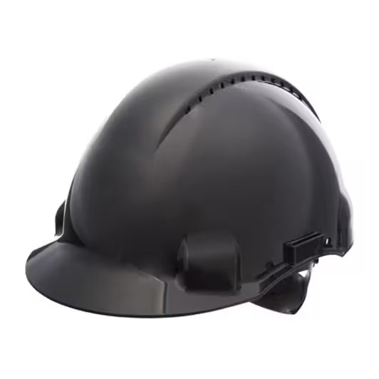 3M™ Schutzhelm, Uvicator, Ratschenverschluss, belüftet, Kunststoff-Schweißband, schwarz, G3000NUV-SV