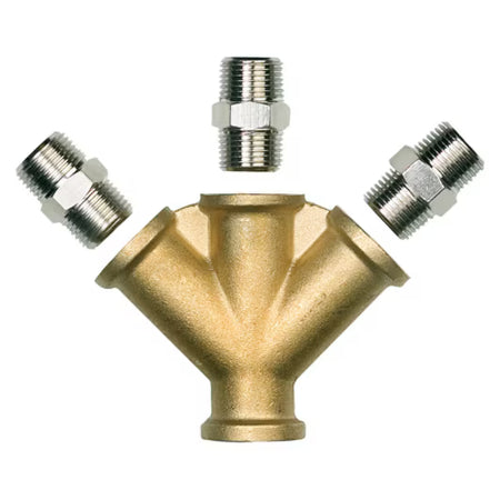 3M™ Kupplung 3 Ausgänge 3/8" BSP Innengewinde inkl. Adapter mit Außengewinde