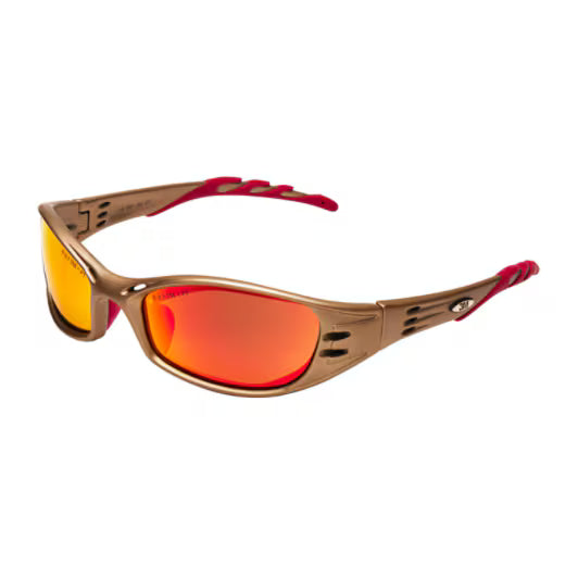 3M™ Fuel™ Schutzbrille, Bronzefassung, kratzfest, rot verspiegelte Scheiben, 71502-00003