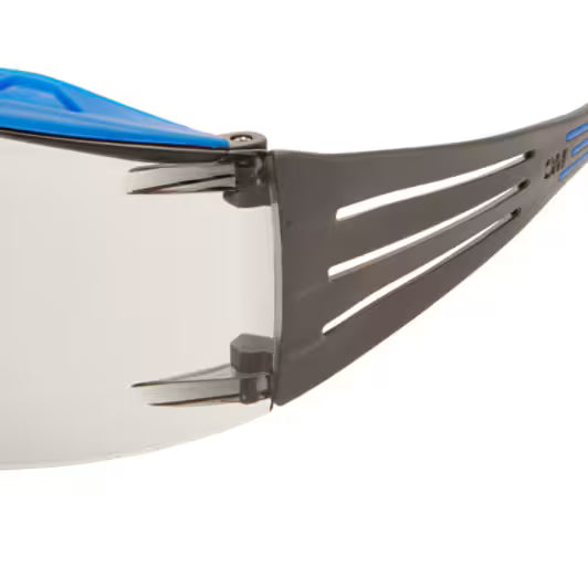 3M™ SecureFit™ 400X Schutzbrille, blau/grauer Rahmen, Scotchgard™ Anti-Beschlag- und Anti-Kratz-Beschichtung (K&N), hellgraue Scheiben für Innen/Außen, SF407XSGAF-BLU-EU, 20/Karton