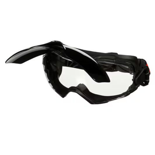 3M™ GoggleGear™ 6000 Schutzbrille, Scotchgard™ Anti-Beschlag- und Anti-Kratz-Beschichtung (K&N), klare Scheibe, mit hochklappbarer grauer IR5-Vorsatzscheibe, GG6001SGAF-IR5, 10/Karton