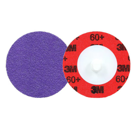 3M™ Cubitron™ 3 Roloc™ Langlebige Schleifscheibe 1184F, 60+ YF-Gewicht, TR, Violett, 51 mm, 50/Karton, 200 Stk./Koffer