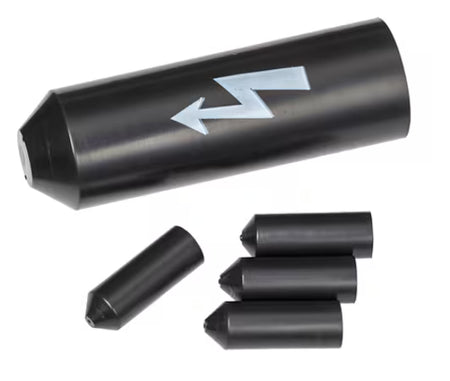 3M™ SKE S/1+2 Spannungsfeste Warmschrumpf-Endkappe, Schwarz, 4x 10 - 25 mm²