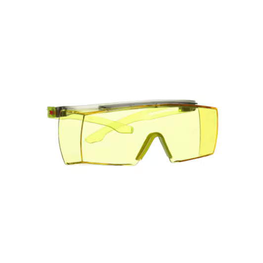 3M™ SecureFit™ 3700 Überbrille, lindgrüne Bügel, Scotchgard™ Anti-Beschlag (K&N), bernsteinfarbene Scheibe, SF3703SGAF-GRN-EU, 20/Karton