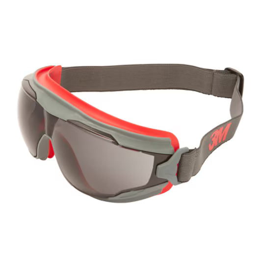 3M™ Goggle Gear™ 500 Vollsichtbrille, Scotchgard™ Anti-Beschlag- und Kratzschutzbeschichtung (K&N), graue Scheibe, GG502SGAF-EU, 10 Stück/Karton