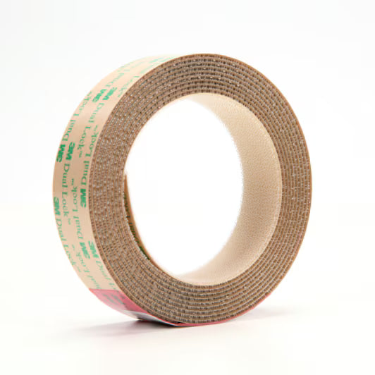 3M™ Dual Lock™ Wiederverschließbarer Klebeverschluss Low Profile TB4570, Transparent, 25 mm x 3 m, 1.7 mm, 110 Pilze/cm²
