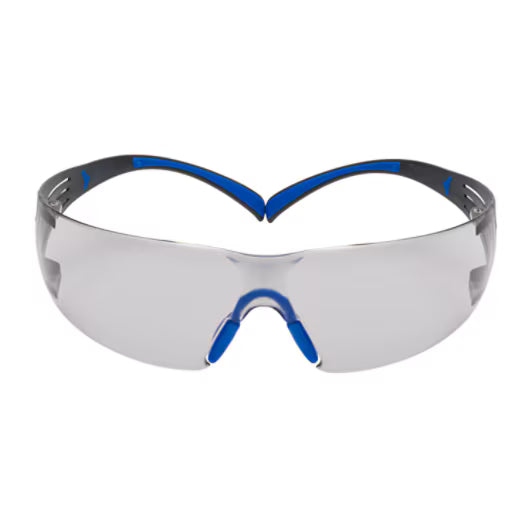 3M™ SecureFit™ 400 Schutzbrille, blau/grauer Rahmen, Scotchgard™ Anti-Beschlag und kratzbeständige Beschichtung (K&N), graue Scheiben für den Innen- und Außenbereich, SF407SGAF-BLU-EU