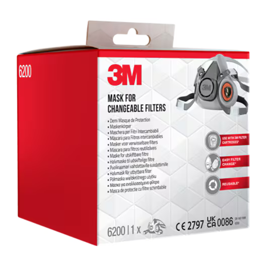 3M™ Maskenkörper für Wechselfilter M, 6200BC1, 1/Packung