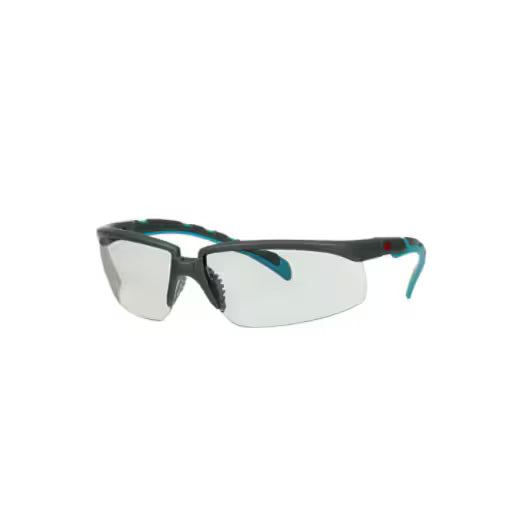 3M™ Solus™ Serie 2000, S2007SGAF-BGR, Grau/Blaugrüne Bügel, Scotchgard™ Anti-Beschlag-Beschichtung, grau getönte AC-AK-Scheiben für den Innen- und Außenbereich, 20 Stück/Box