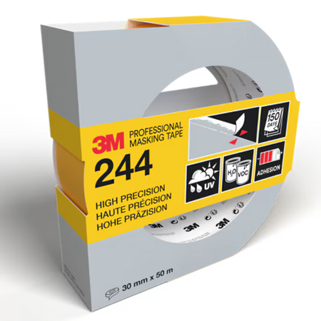 3M™ Professional Abdeckband 244, verschiedene Oberflächen, 30 mm x 50 m, 1 Rolle/Packung, 100% PEFC, SGSCH-PEFC-COC-110078