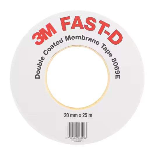 3M™ Flexible doppelseitiges Dichtungsband 8069E - FAST-D, Hellbraun, 25 mm x 25 m, 0.47 mm