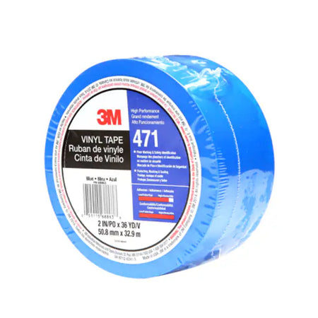 3M™ Vinyl-Klebeband 471, Blau, 50 mm x 33 m, 0.14 mm, Einzeln verpackt
