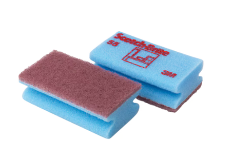 Scotch-Brite™ Scheuerschwämme für empfindliche Oberflächen 55, Beige/Blau, 70 mm x 130 mm, 10er-Pack