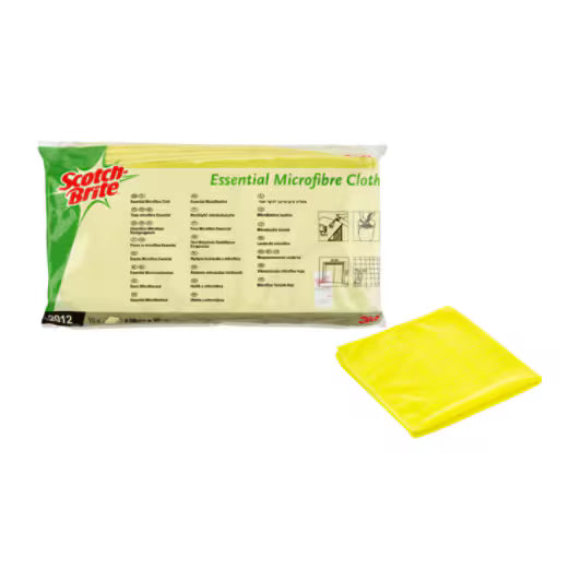 Scotch-Brite™ 2012 Essential Mikrofasertücher, gelb, 360 mm x 360 mm