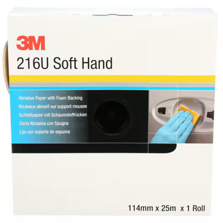 3M™ Soft Hand Schleifrolle 216U, 114 mm x 25 m, P150, 50330