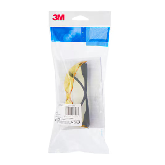 3M™ 2720 Schutzbrille, beschlagfrei/kratzfest, Polycarbonat, gelbe Scheibe, 2722