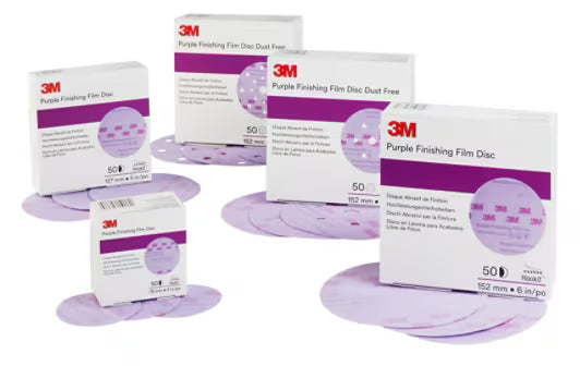 3M™ Hookit™ Schleifscheibe Purple Finishing Film 260L, 75 mm, 3 Loch, P1000, 51265
