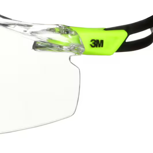 3M™ SecureFit™ 500 Schutzbrille, grüner Rahmen, Scotchgard™ Antibeschlag- und Antikratz-Beschichtung (K&N), klare Scheiben, SF501SGAF-GRN-EU, 20/Karton