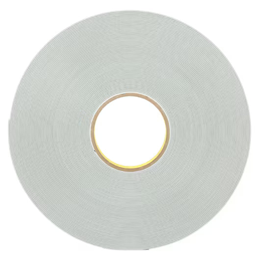 3M™ Doppelseitiges Schaumstoffklebeband 9508W, Weiß, 19 mm x 66 m, 0.8 mm