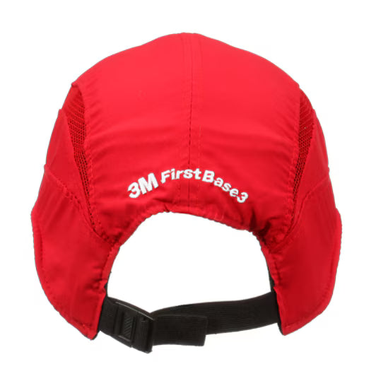 3M™ First Base™ 3 Anstoßkappe 2030616, Classic, rot, kurzer Schirm, 55 mm