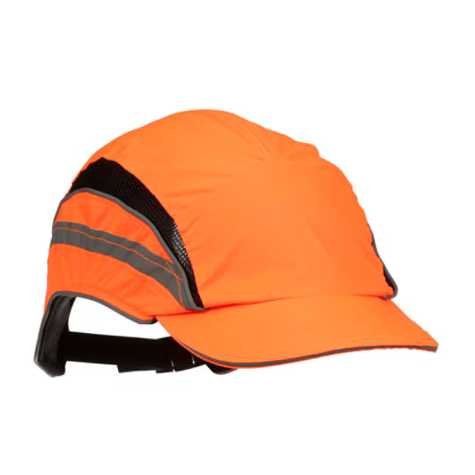 3M™ First Base™ 3 Anstoßkappe 2021874, Classic, hi-viz, orange, kurzer Schirm, 55 mm