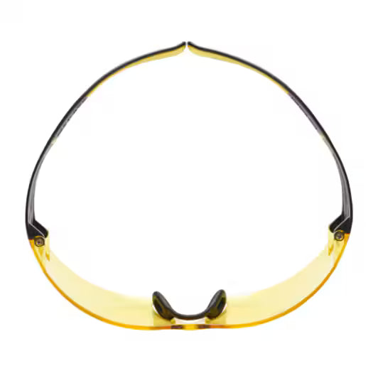 3M™ SecureFit™ 400 Schutzbrille, gelb/schwarzer Rahmen, Scotchgard™ Anti-Beschlag- und Kratzschutzbeschichtung (K&N), bernsteinfarbene Gläser, SF403SGAF-YEL-EU