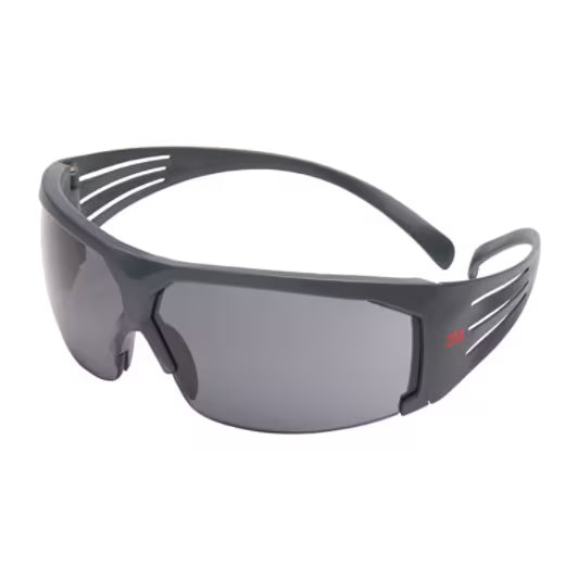 3M™ SecureFit™ 600 Schutzbrille, grauer Rahmen, Scotchgard™ Antibeschlag- und Kratzschutzbeschichtung (K&N), graue Gläser, SF602SGAF-EU, 20 Stück/Karton