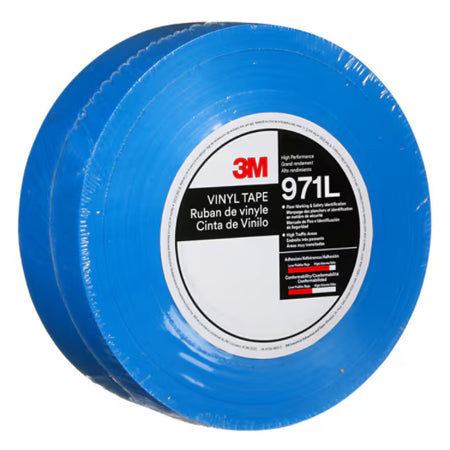 3M™ Robuste Bodenmarkierungsband 971L, Blau, 50.8 mm x 33 m, 0.43 mm, Einzeln verpackt Praktisch verpackt
