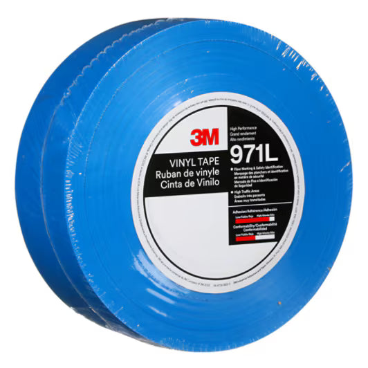 3M™ Robuste Bodenmarkierungsband 971L, Blau, 50.8 mm x 33 m, 0.43 mm, Einzeln verpackt Praktisch verpackt