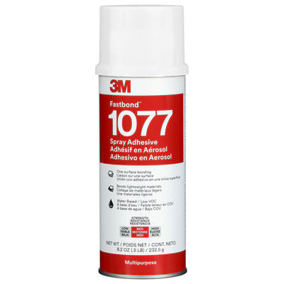 3M™ Fastbond™ Universal-Klebstoff auf Wasserbasis 1077, geringer VOC-Gehalt <6%, neutral, Nettogewicht 8,2 oz, 6 Dosen/Karton