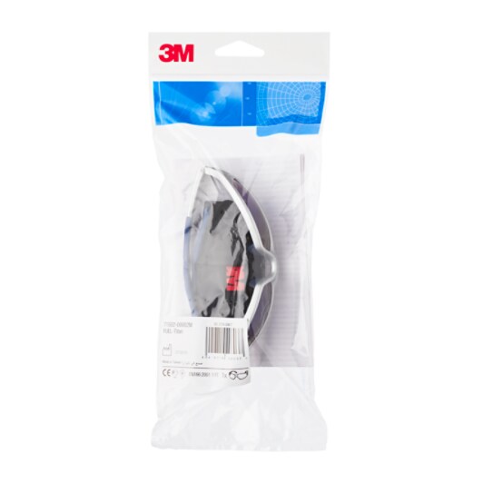 3M™ Fuel™ Schutzbrille, silberner Rahmen, kratzfest, blau verspiegelt, 71502-00002