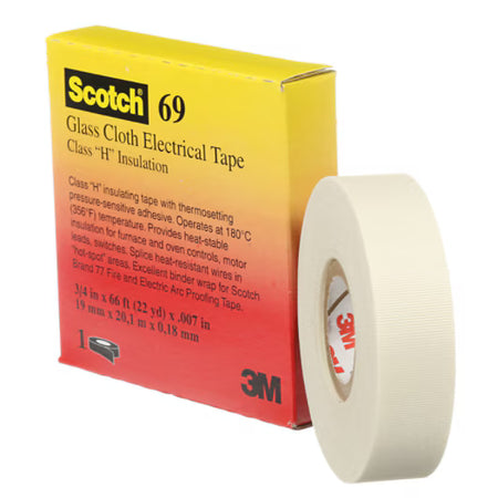 Scotch® 69 Glasfaserklebeband, Weiß, 19 mm x 20 m x 0,18 mm