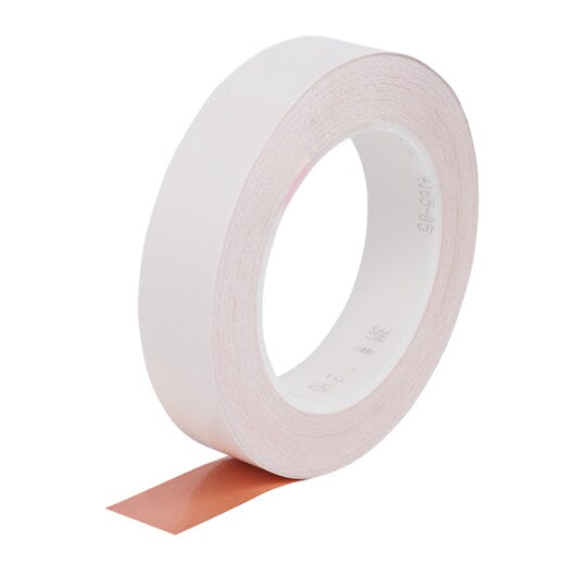 3M™ ET 1182 Kupferfolie, glatt, mit doppelseitigem leitfähigem Klebstoff, Kupfer, 25 mm x 16,5 m x 0,09 mm