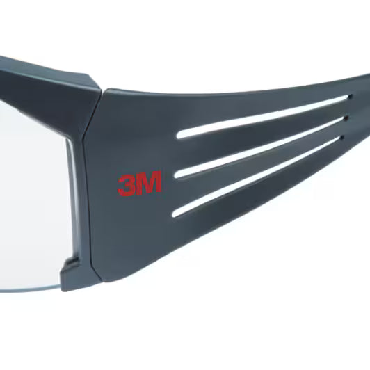 3M™ SecureFit™ 600 Schutzbrille, grauer Rahmen, Rugged Anti-Scratch (K), klare Scheibe, SF601RAS-EU, 20/Karton