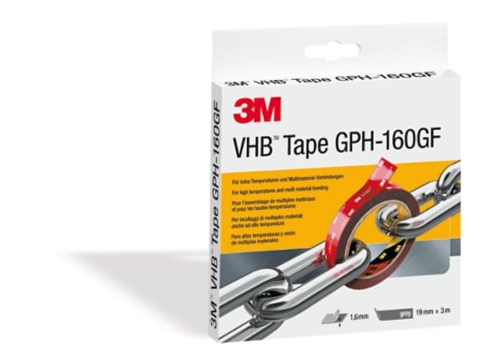 3M™ VHB™ Klebeband GPH-160GF, Grau, 25 mm x 33 m, 1.6 mm