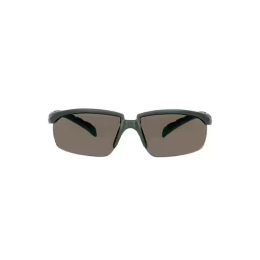 3M™ Solus™ Serie 2000, S2002SGAF-BGR, Grau/Blaugrüne Bügel, Scotchgard™ Anti-Beschlag Beschichtung, graue AC-AK Gläser, 20/Box