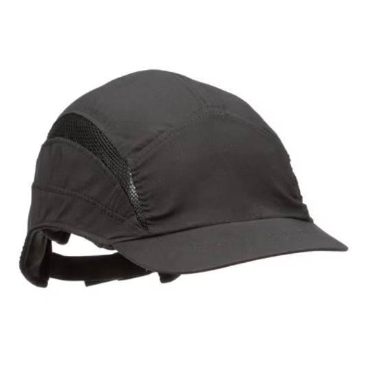 3M™ First Base™ 3 Anstoßkappe 2030610, Classic, schwarz, kurzer Schirm, 55 mm, kundenspezifisch