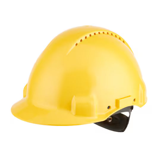 3M™ Schutzhelm, Uvicator, Ratschenverschluss, belüftet, Kunststoff-Schweißband, gelb, G3000NUV-GU