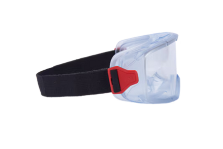 3M™ GoggleGear™ Schutzbrille der Serie 3000, PVC-Rahmen, klare AF-Scheibe, Stoffband, GG3001-AF EU