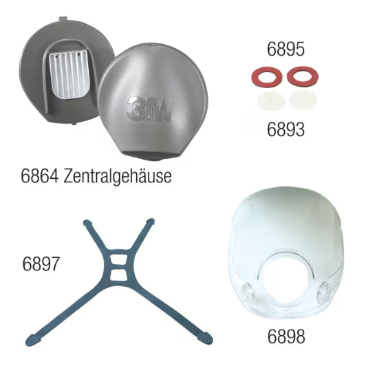 3M™ Zentraladapterdichtung für wiederverwendbare Maske, für 3M™ wiederverwendbare Vollmaske der Serie 6000, 6896