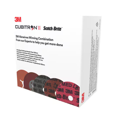 3M™ Schleif- und Feinschleif-Kit, inklusive 125 mm 787C und PN-DH Scheibe, mit 1 hochwertigen gerippten Stützteller, Muster