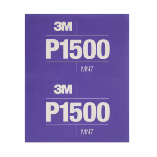 3M™ Flexible Hookit™ Schleifblätter 270J, 140 mm x 171 mm, P1500, 34343