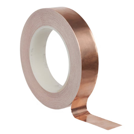 3M™ ET 1194 Kupferfolie, glatt, mit nichtleitendem Klebstoff, Kupfer, MC19, 12 mm x 33 m x 0.07 mm