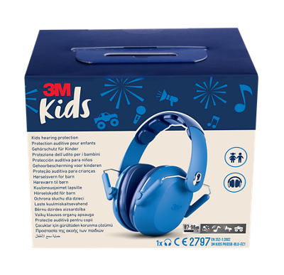 3M™ Gehörschutzkapseln für Kinder PKIDSB-BLU-E, blau (87-98 dB)