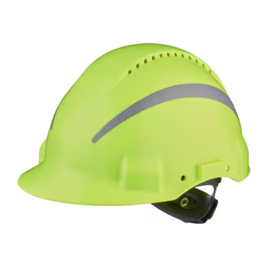 3M™ Schutzhelm, Uvicator, Ratschenverstellung, Belüftung, reflektierend, Schweißband aus Kunststoff, hi-viz, G3000NUV-R-GB